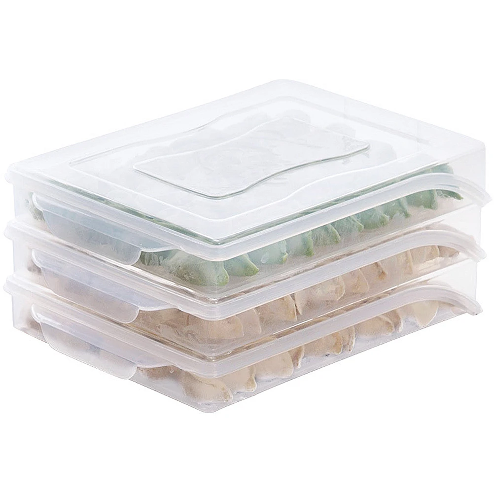 

2pc Foldable Dumpling Storage Rack Non-Stick Food Tray Pp Material Refrigerator Organizer Reusable Non-Slip Bread
