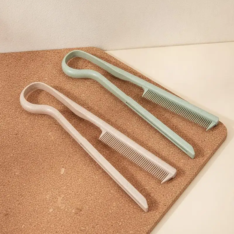 V Shape Hair Straightening Splint Comb Anti-Static Messy Hair Finishing Tool Ideal for Travel Home Hair Styling Use