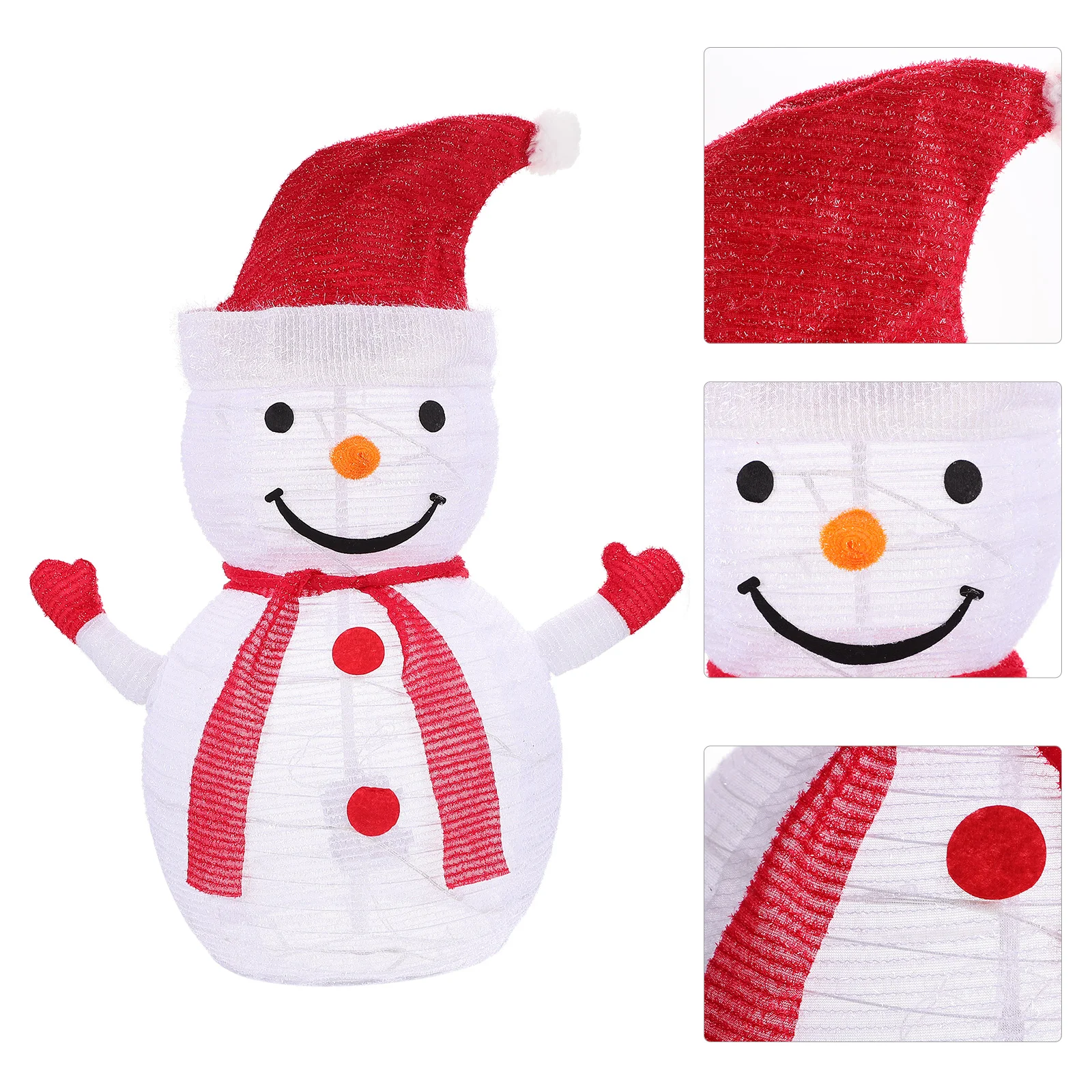 

Christmas Light Up Ornament Xmas Party Shop Decor Centerpieces Snowman Luminous Supply Decorations Adorn