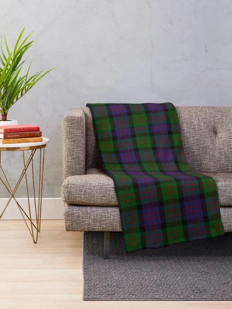 MacDonald Clan Tartan Throw Blanket Summer Plaid on the sofa Moving Summer Beddings Blankets