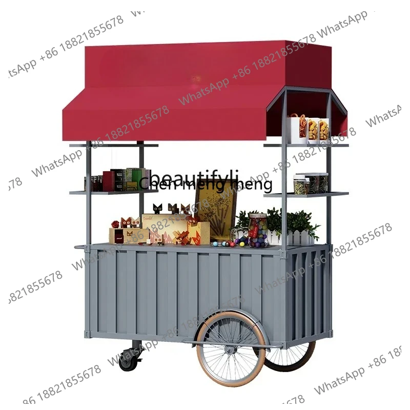 Z10Outdoor mobile snack cart stall activity promotion float mobile shopping mall supermarket promotion desk