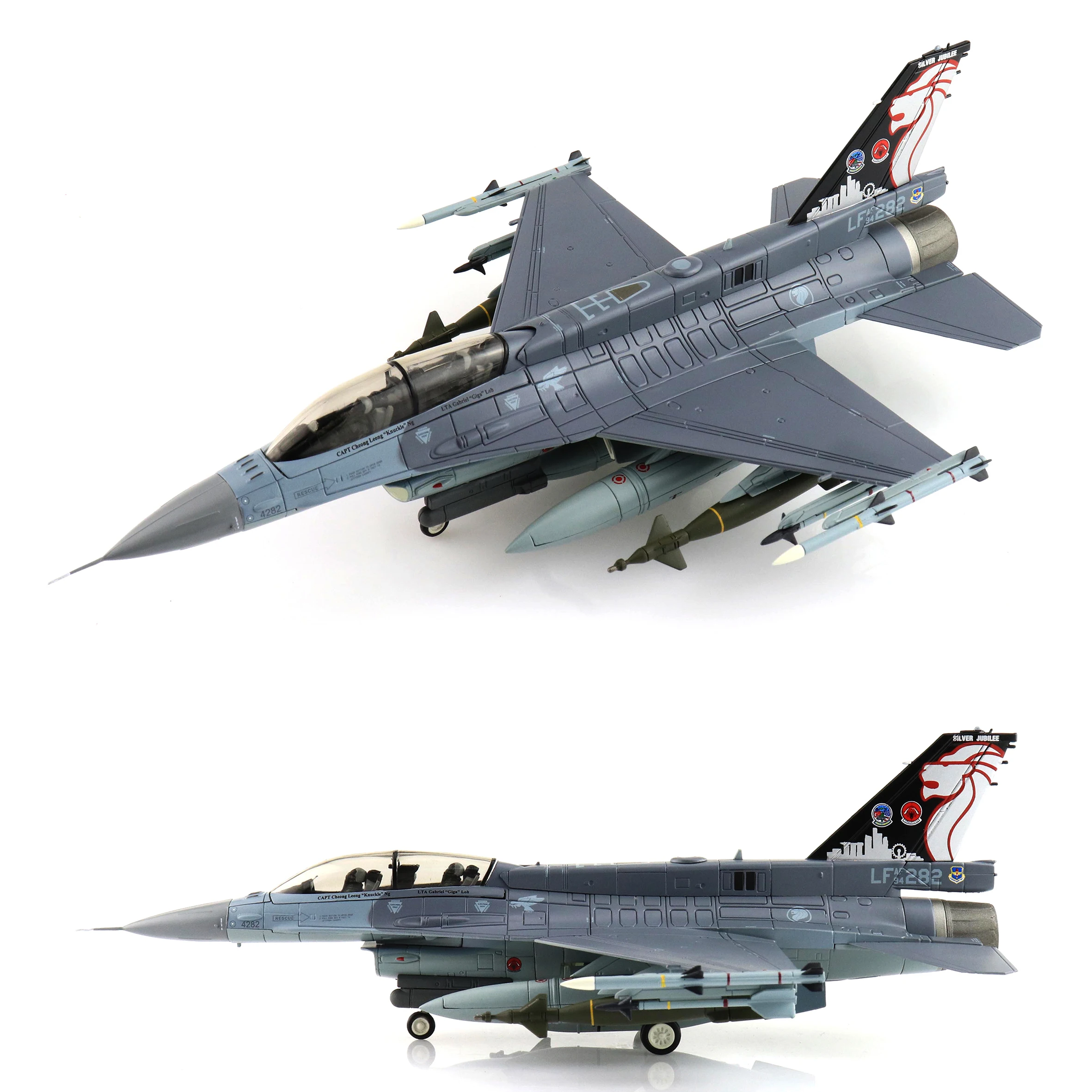 1/72 HA38025 F-16D Fighter Model 94-0282 425th FS Singapore Painting Luke Air base  2018   Alloy Collection Model