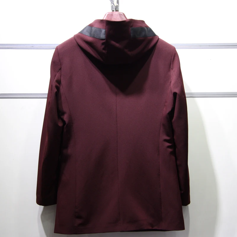 

Повседневная приталенная мужская куртка, осенняя длинная ветровка с капюшоном, Sli Urban Faion, верхняя одежда средней длины на молнии, пальто