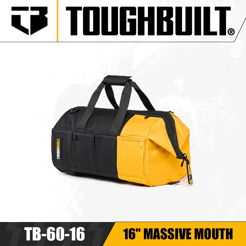 

TOUGHBUILT TB-60-16/TB-60-20/TB-60-26 16"/20"/26" Massive Mouth Open Mouth Octagon Toolkit Multi-functional Storage Backpack