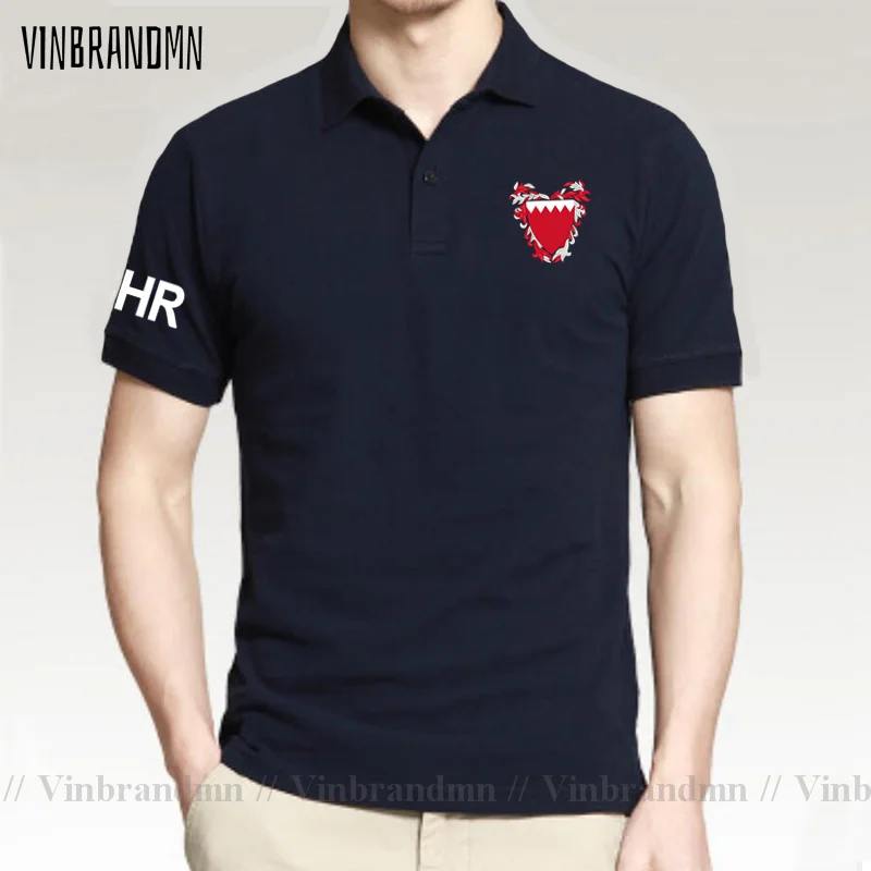 Bahrain polo shirts men short sleeve white brands printed for country 100% cotton nation team flags BHR Bahraini Islam Arabic 20