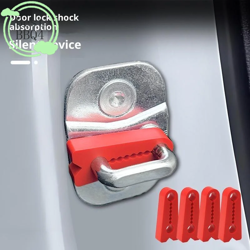 (BBQ4)4pc Auto Door Lock Damper Buffer Deadener Shock-Absorbing Damping Protector Reduce The Noise FOR A1 A3 Q2 Q3 TT Accessory
