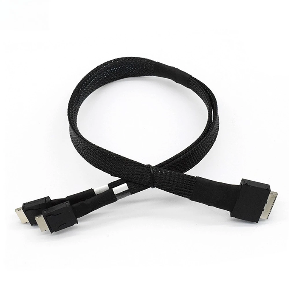 MINI SAS SFF-8611 8I To SFF-8611 4I X2 High Speed Server Internal Cable Length Optional 0.5M 1M