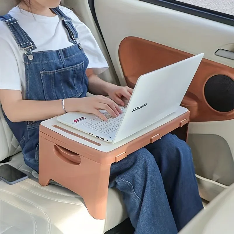Sturdy and Durable Folding Lap Desk with Extra Storage Space and Dividers
