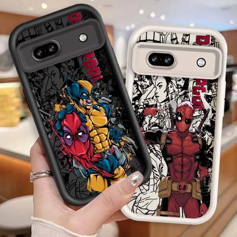 

Marvel Deadpool Wolverine For Google Pixel 9 8A 8 7 7A Pro XL 5G Eye Ladder Soft TPU Shockproof Cover