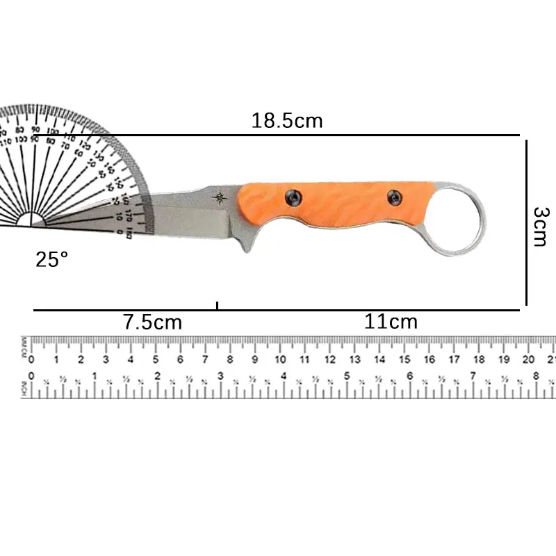 Small Thorn Outdoor Knife High Hardness Portable Straight Knife Wilderness Straight Knife