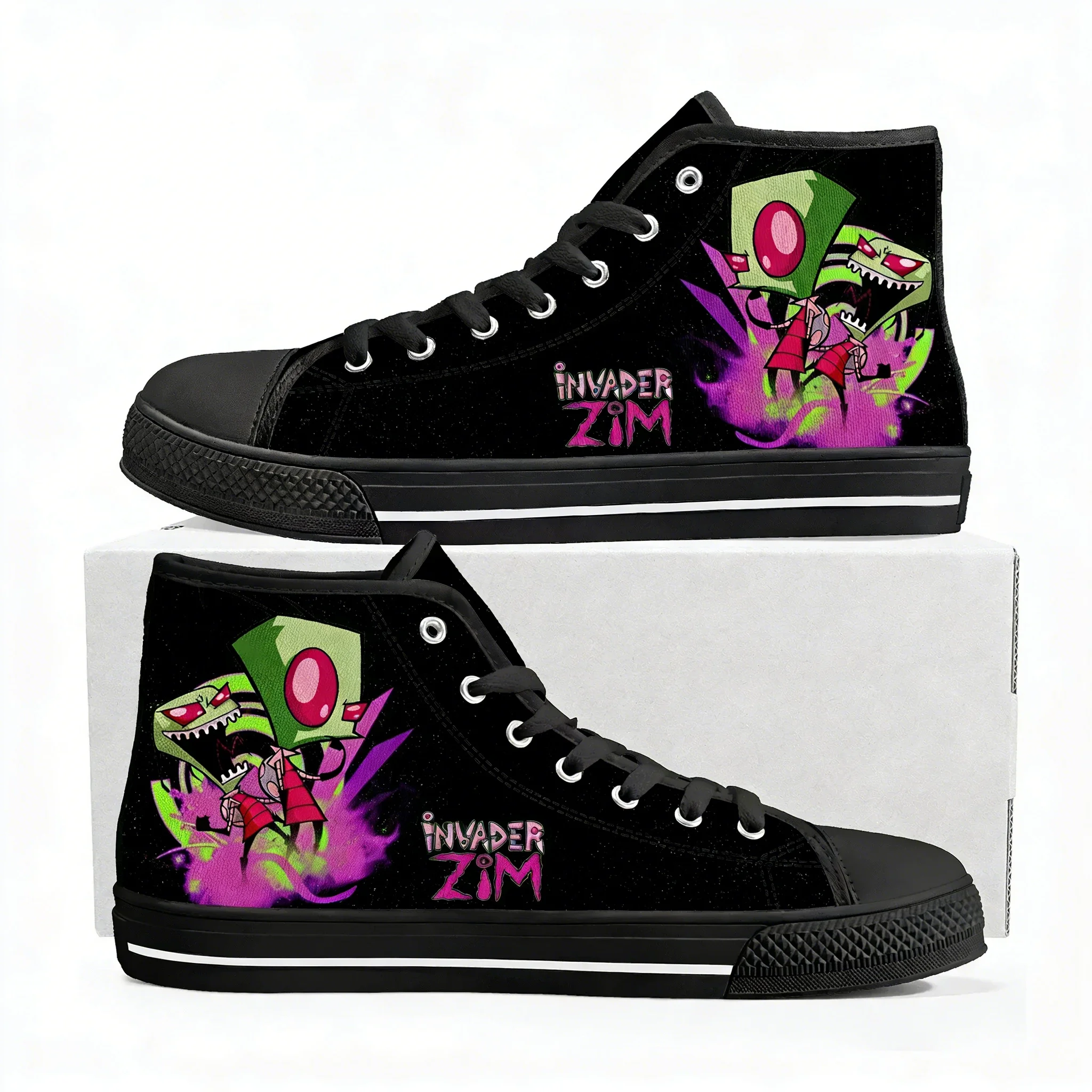 

Z-Zim High Top Sneakers Mens Womens Teenager L Lawliet High Quality Canvas Sneaker Anime Cartoon Manga Casual Custom Made Shoes