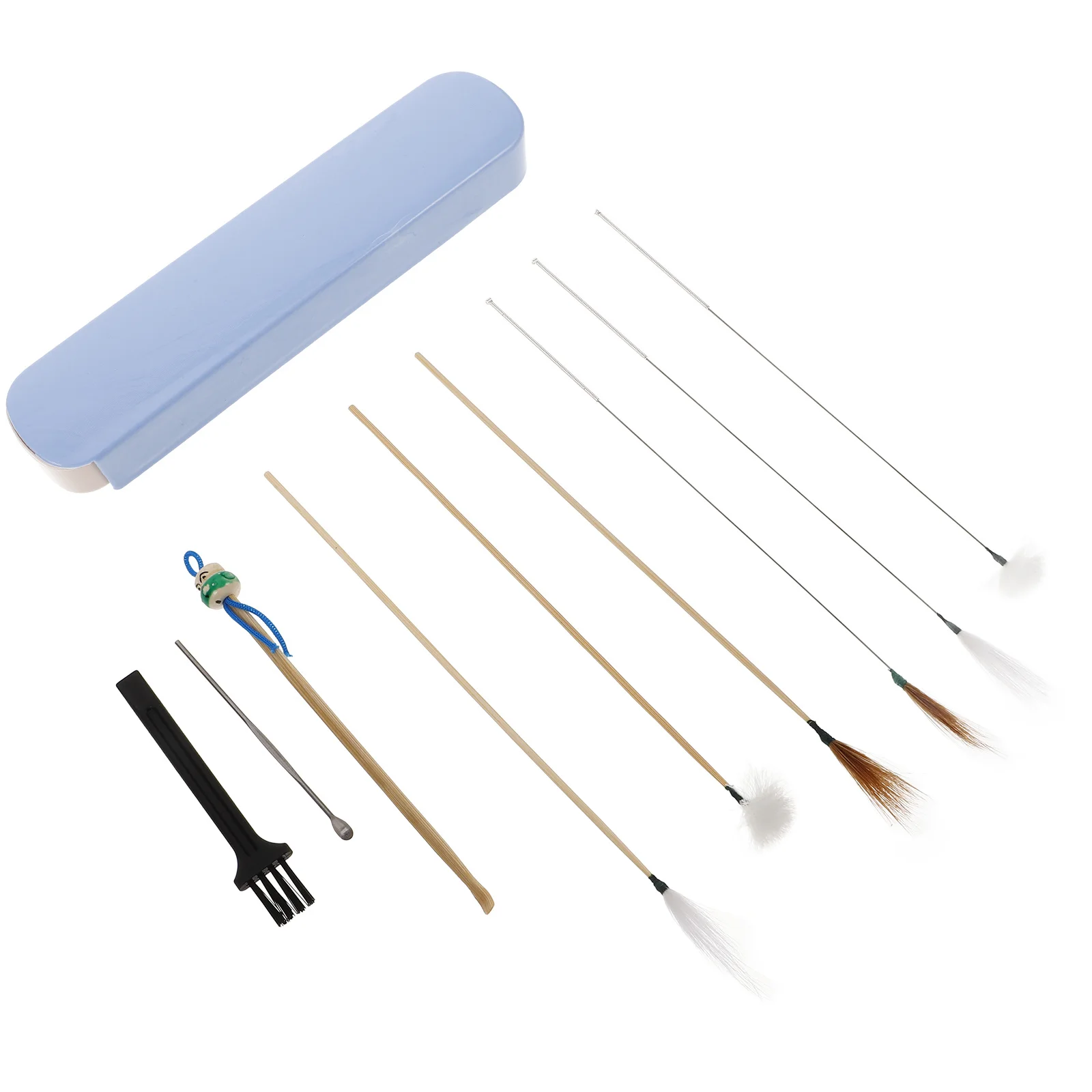 

1 комплект инструментов для чистки ушей, набор инструментов для удаления серы из дерева и металла, гуся, набор для удаления ушной серы, портативный инструмент для чистки ушей