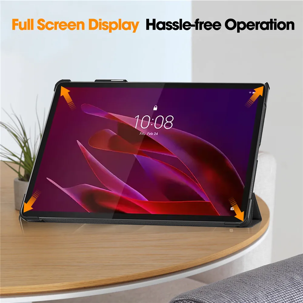 For Lenovo Yoga Tab 2025 11.1inch PU Leather Triple Fold Magnetic