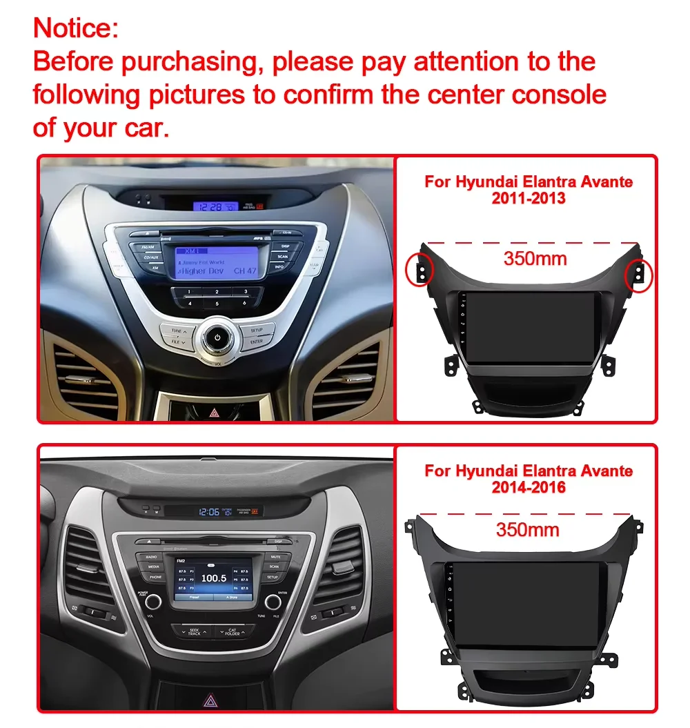 Android Car For Hyundai Elantra Avante I35 2011 - 2013 AutoRadio Carplay GPS Navigation Multimedia Player Navigation Stereo DVD