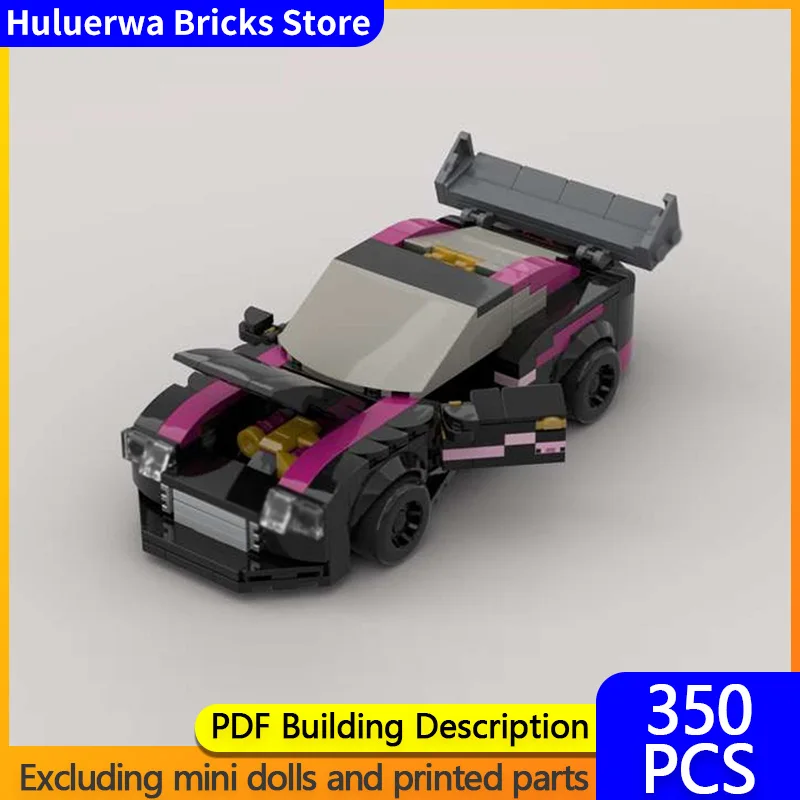 スピードレーシングカーモデル MOC 組み立てブロック スープラ MK4 ハイパーカー モジュラーテクノロジーギフト ホリデー組み立て 子供のおもちゃセット