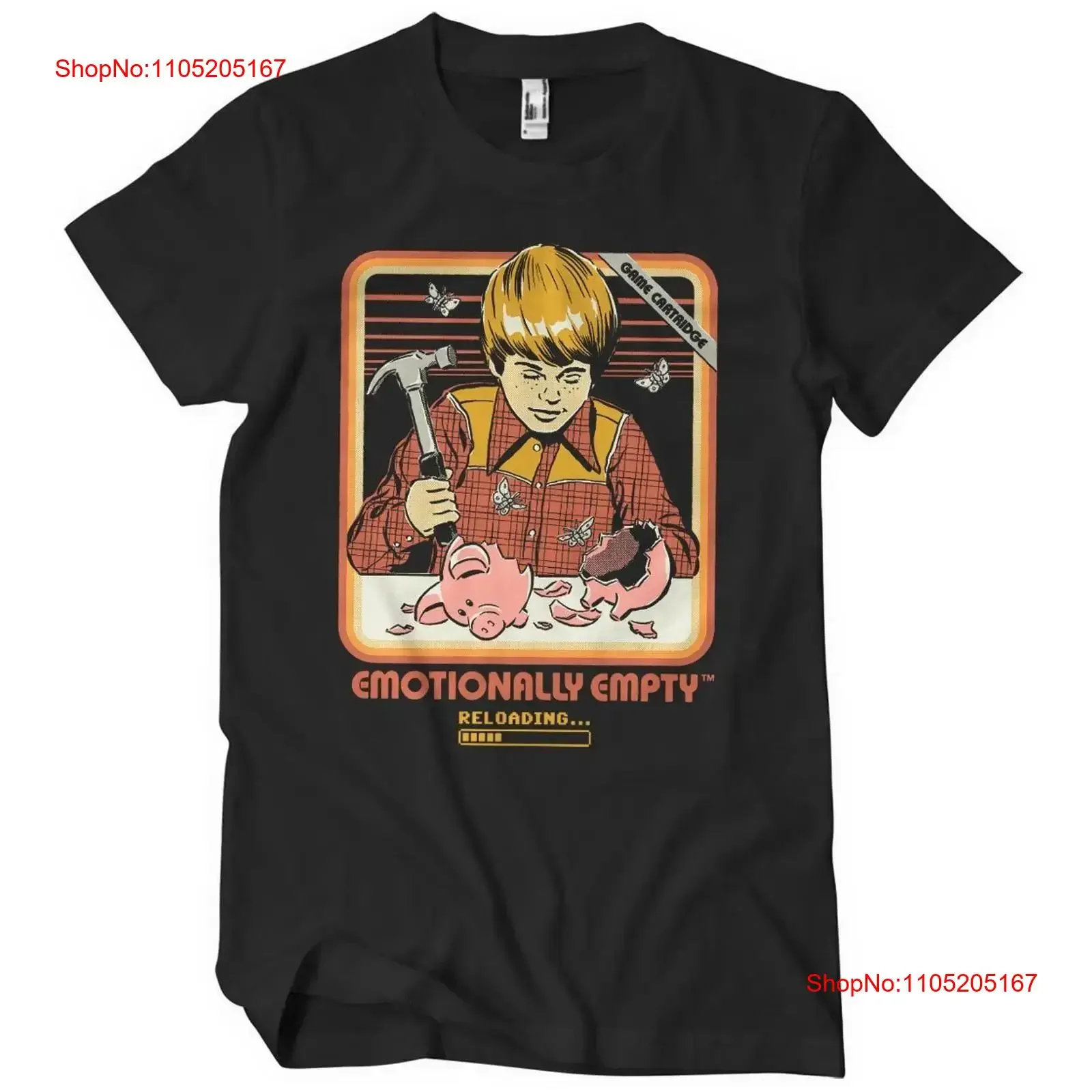 Officially Licensed Steven Rhodes Emotionally Empty Mens T Shirt vintage Washed Comfortable graphic Slightly Soft Stylish homme