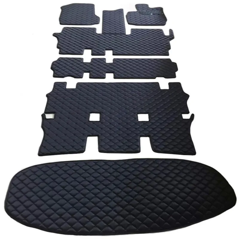 

Custom full set car floor mats + trunk mat for Right hand drive Toyota Noah R70 2013-2007 7 8 seats durable waterproof carpets