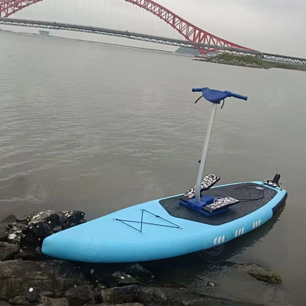 Inflatable Floating Pedal Bicycle for  Bike Water Play Equipment for Residential Use-Pedal Bike Boat for Sea Water Riding