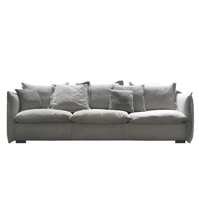 Sofá removível em tecido de algodão e linho