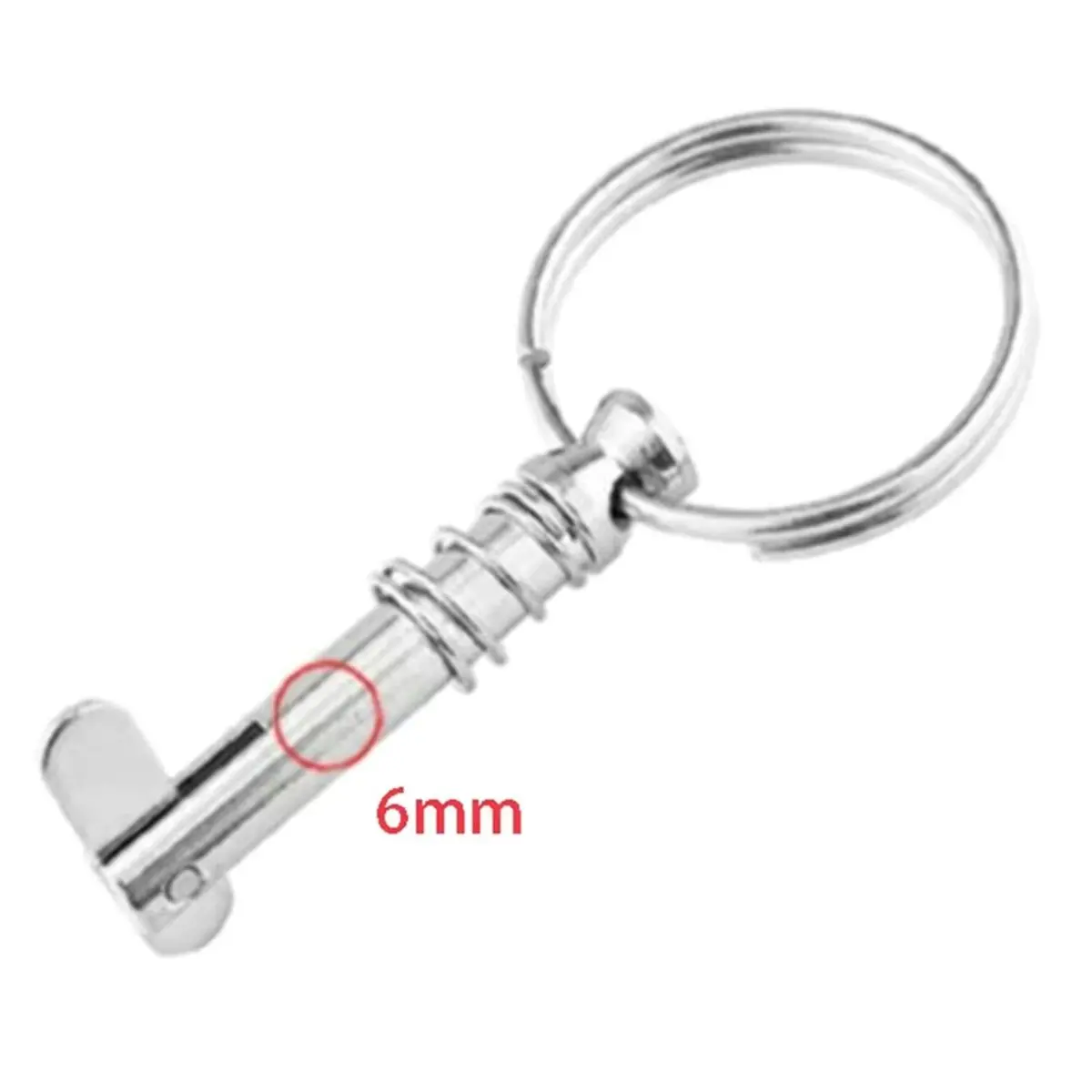 4PCS 316 Stainless Steel 6mm Quick Unloading Pin Roof Deck Hinge Jaw Slider Marine Hardware