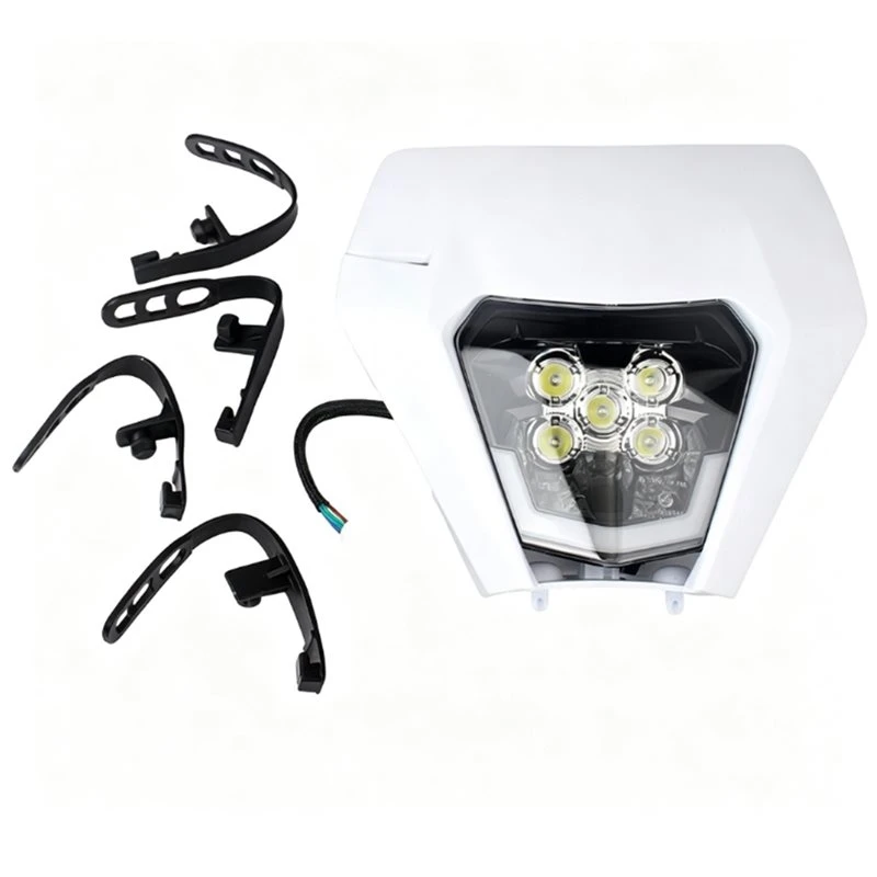 LED Head Lamp Mask Assembly, Fairing Kit Front Head Lamp Plate For KTM EXC EXCF SXF XCF 125 250 350 450 500 Headlight