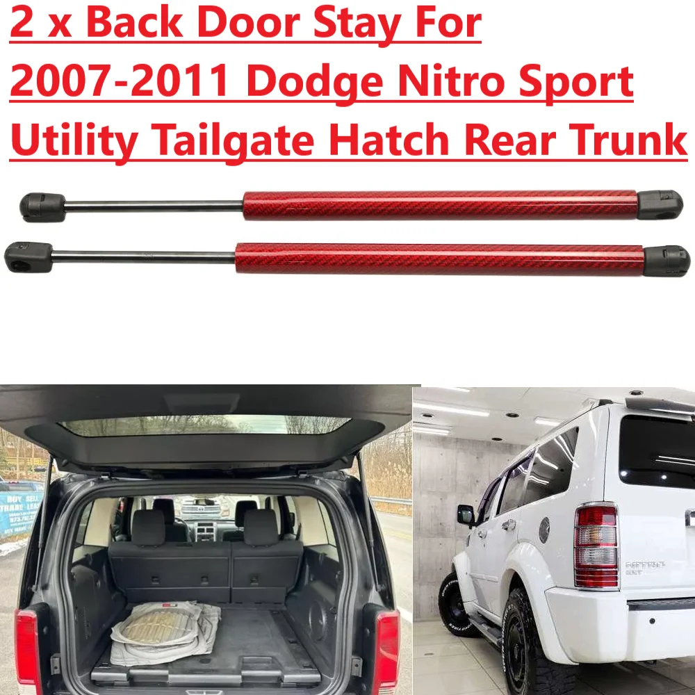 

530MM 2PCS Back Door Stay For 2005-2011 2012 Dodge Nitro Off-Road Vehicle Rear Tailgate Boot Gas Spring Struts Prop Lift Support
