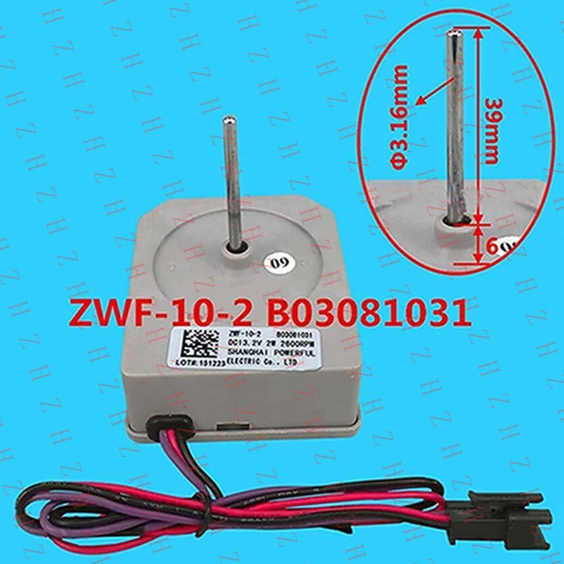 U+ For Hisense Ronshen Refrigerator Cooling Fan ZWF-10-2 B03081031 DC Fan Motor ZFS