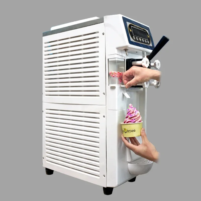 

Kolice ETL CE RoHS approved high quality table top ice cream machine soft /soft serve ice cream machine/acai ice cream machine