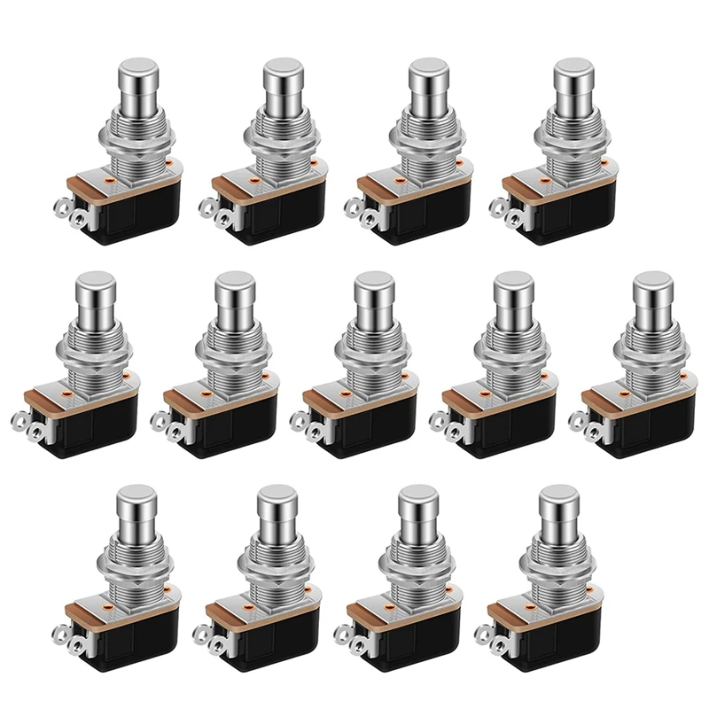 

13Pcs SPST Momentary Soft Press Foot Switch Normally Open 2 PIN Stomp Box Push Button Footswitch For Guitar Pedal