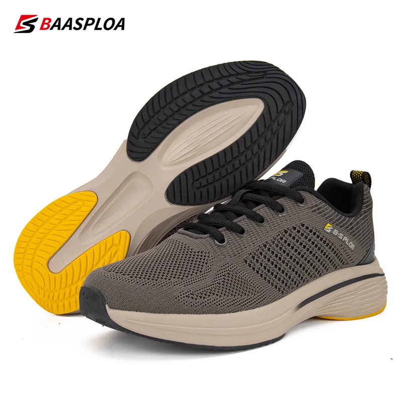 

Baasploa 2023 Spring New Sneaker Fashion Comfortable Running Shoes Breathable Tenis Sneaker Light Shock Absorption Casual Shoes