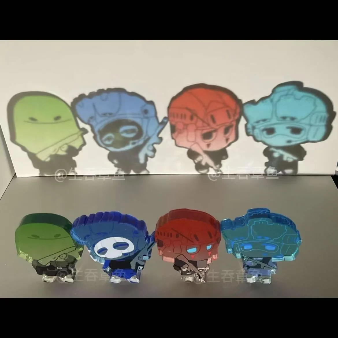 

Homemade Call of Duty GhostQ Edition Acrylic Colorful Window Plaque High Beauty Cute Ornament Collection