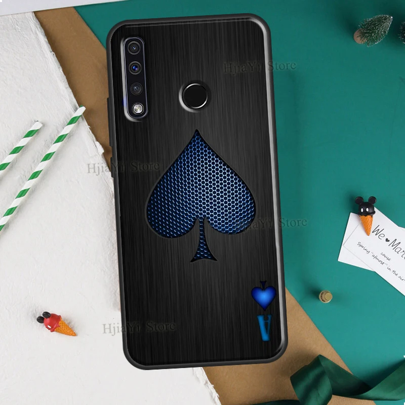 Ace of Spades Poker Cover For Huawei Honor 10 Lite 9 20 10i 8X 9X 10X Lite 8A 9A 8S 9S 4C 6C 7C 7A Pro Cover