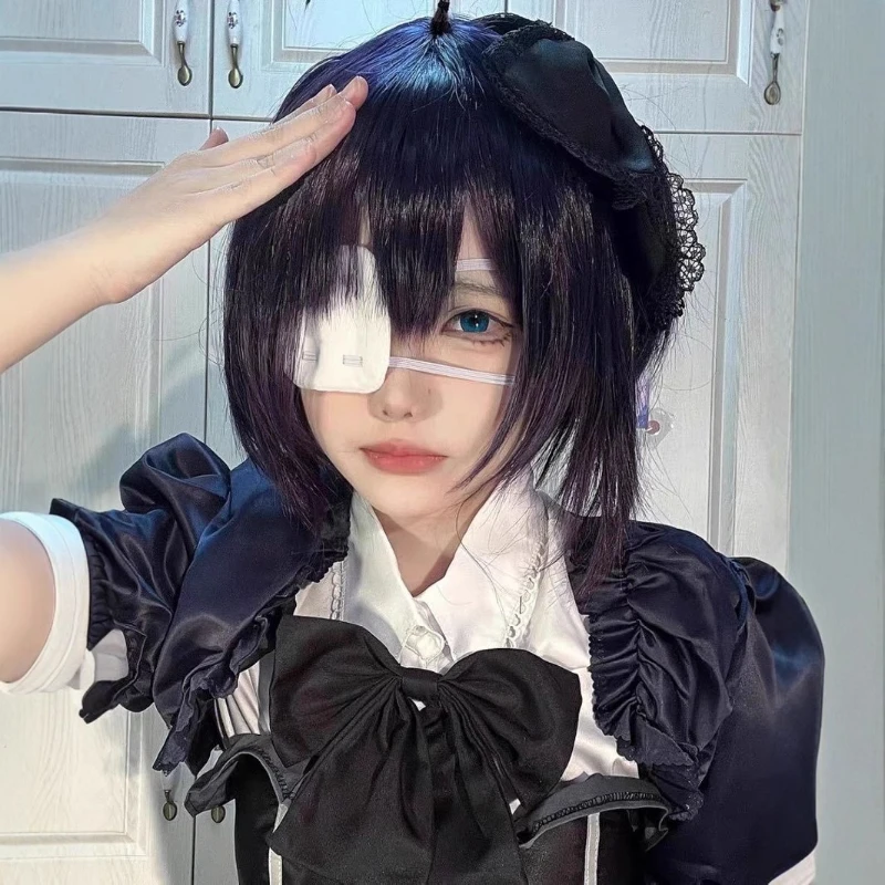 Lolita Anime Single Eye Patch Adjustable Cosplay Props Halloween Christmas Theme Party Accessories for Adults & Kids