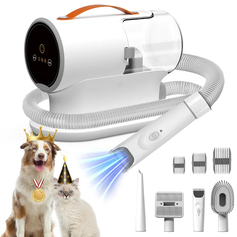 Pet Grooming Vacuum & Dog Hair Vacuum, 12000Pa Powerful Dog Vacuum for Shedding Grooming Hair, 2L Large Dust Cup