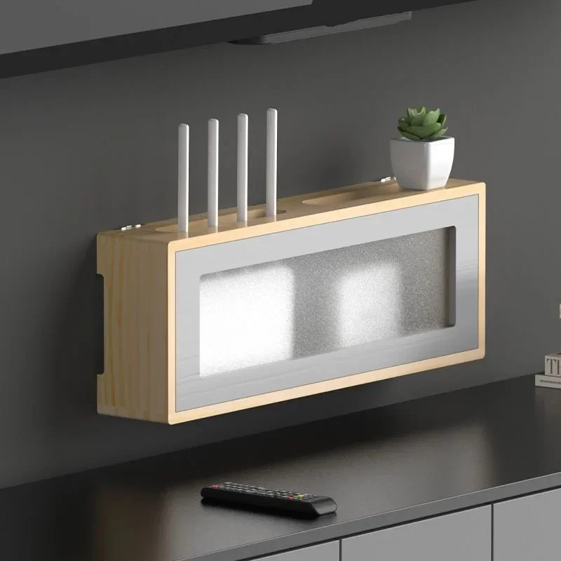 

Настенный декоративный органайзер для домашнего Wi-Fi роутера, без сверления, для гостиной, в стиле Light Luxury