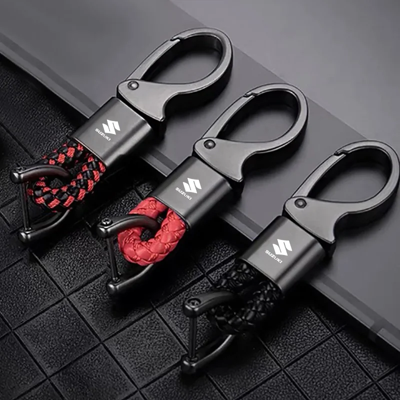 Car Woven Rope Keychain Key Pendant Gifts Keyring For Suzuki Samurai Jimny Swift Grand Vitara Ignis Kizashi SX4 Scross Accessory