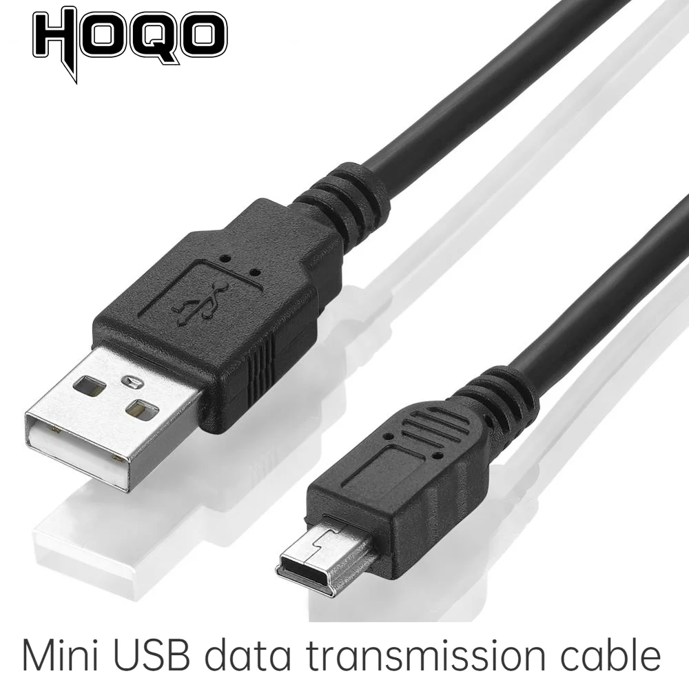 Cable USB 2,0 tipo A macho A Mini 5P macho, Cable USB Mini 5P M/M trenzado + lámina de 5m, utilizado para grabadora de conducción