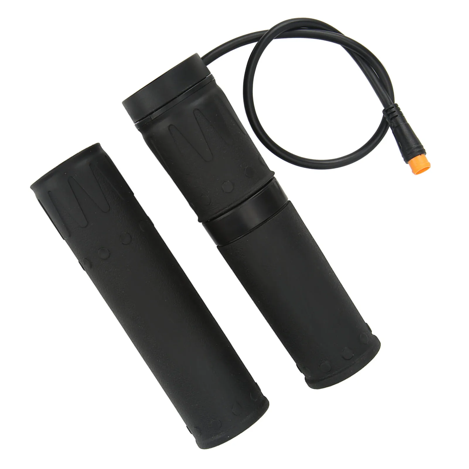 Electric Bike Throttle Grip Rubber Split Half Rotation with Waterproof Joint Bike Twist Throttle for 12V 24V 36V 48V 72V