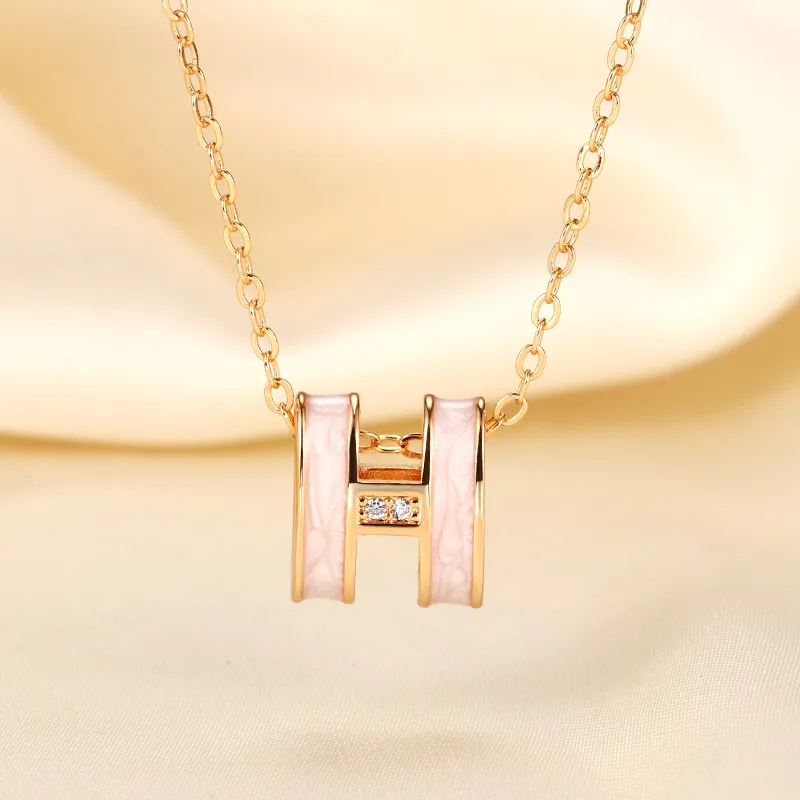 

Жемчужное ожерелье из перламутра, изысканная цепочка с подвеской из белого золота, минималистичные изящные ювелирные изделия, элегантный подарок на ключицу для нее