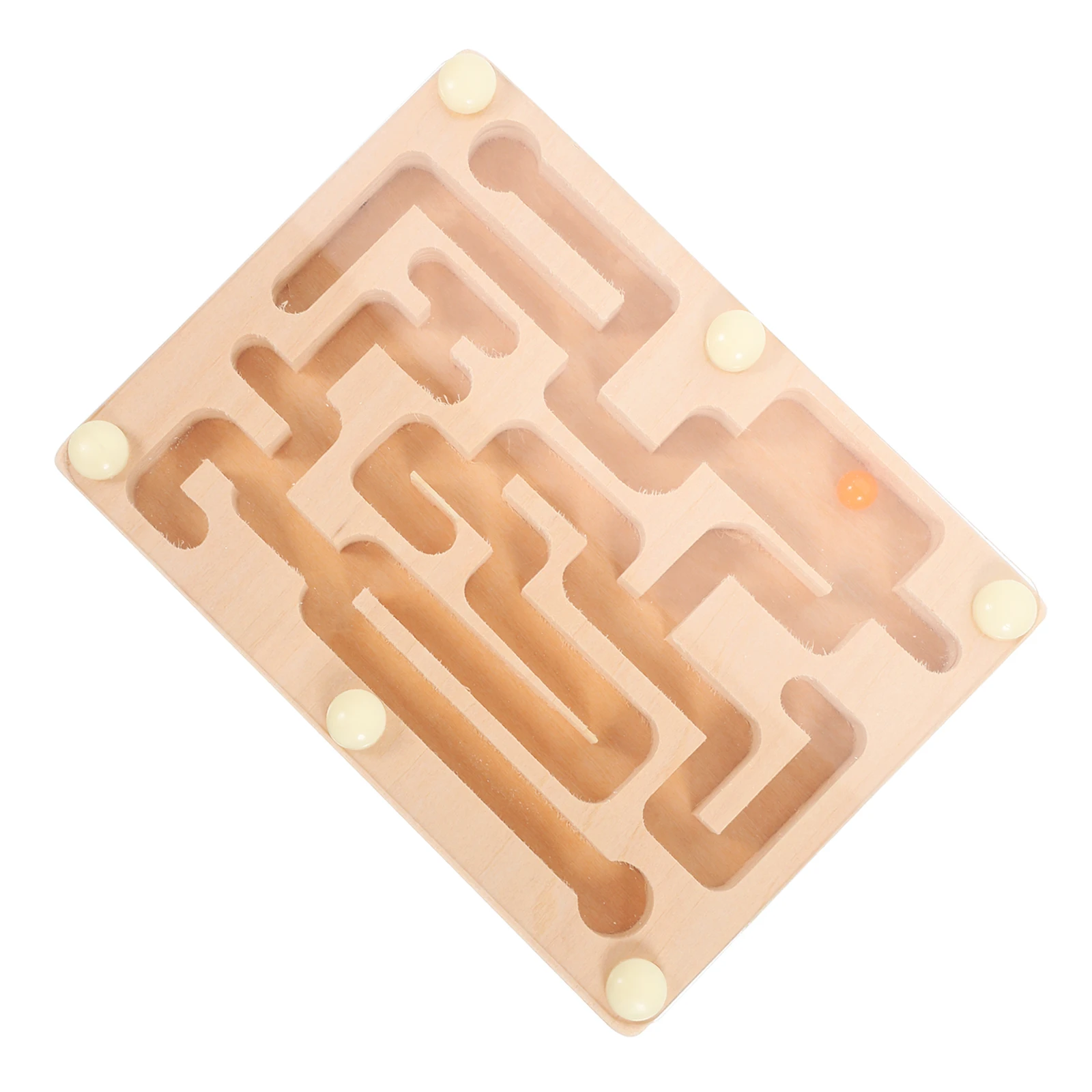 مضحك لغز المتاهة مجلس التوازن الخشبي تدريب الاطفال التعليمية اللعب المتاهة مجلس الخرز المحمول لعبة لعبة الخرز المحمول #2