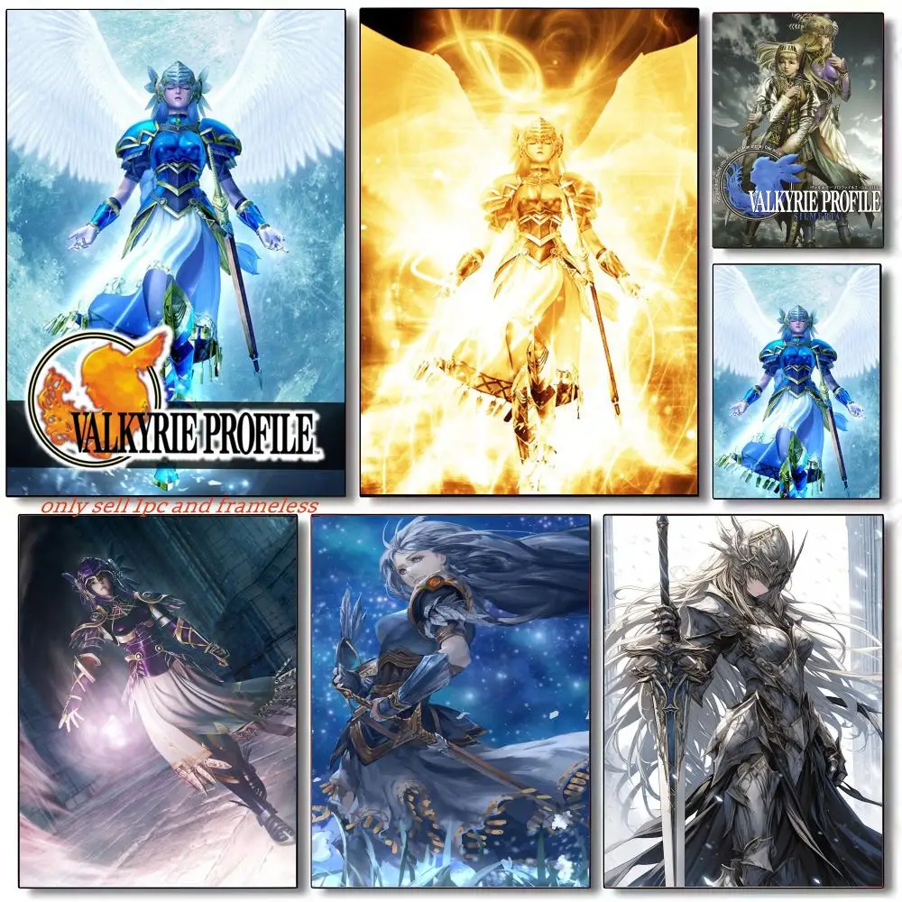 RPG Adventure Game V-Valkyrie Profile Poster Premium PP Wall Decal - Peel & Stick, HD Print, Waterproof Home Decor