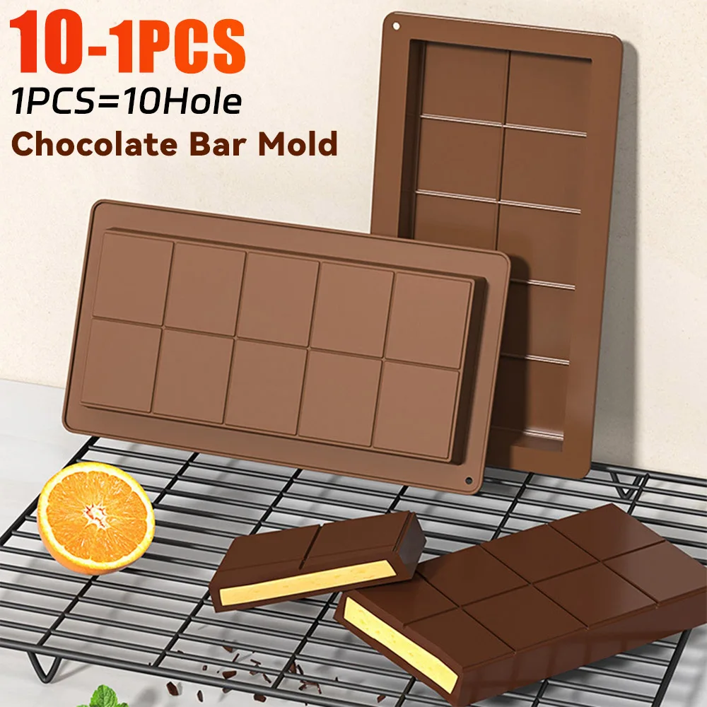 

10 Hole Silicone Chocolate Cookie Mold DIY Cake Baking Mould Non-Stick Mini Cookie Candy Molds Household Baking Tools