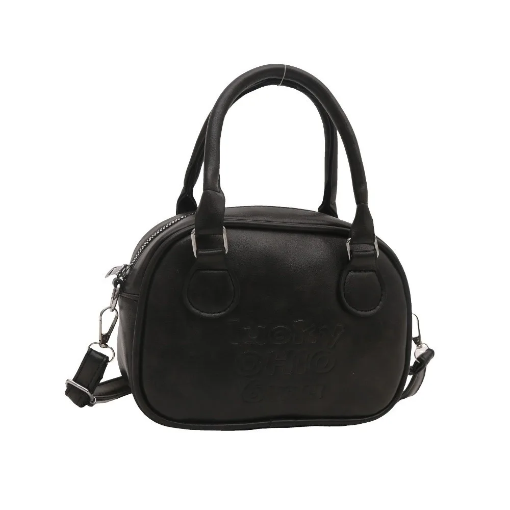 

Y2k Сумка для боулинга с подвеской в виде капибары Корейский стиль Сумка на плечо из искусственной кожи Однотонная сумка большой вместимости для женщин/девочек