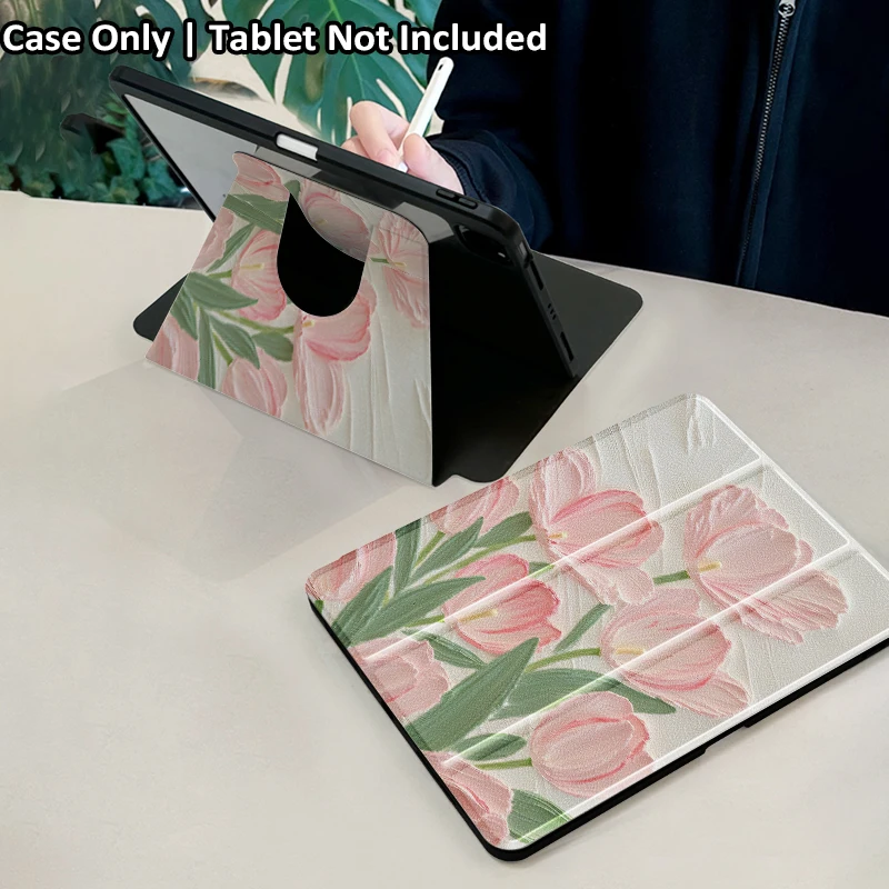 Tri-fold for iPad Air4/5 10.9 Air11（M2/M3）Case 9.7 10/11（A16） iPad 10.2 Case7/8/9th Generation Pro11 Mini6/7 PU Acrylic Cover