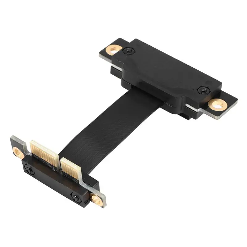 ABRI-10X PCIE X1 Riser Cable Dual 90 Degree Right Angle Pcie 3.0 X1 To X1 Extension Cable 8Gbps PCI Express 1X Riser Card 5CM
