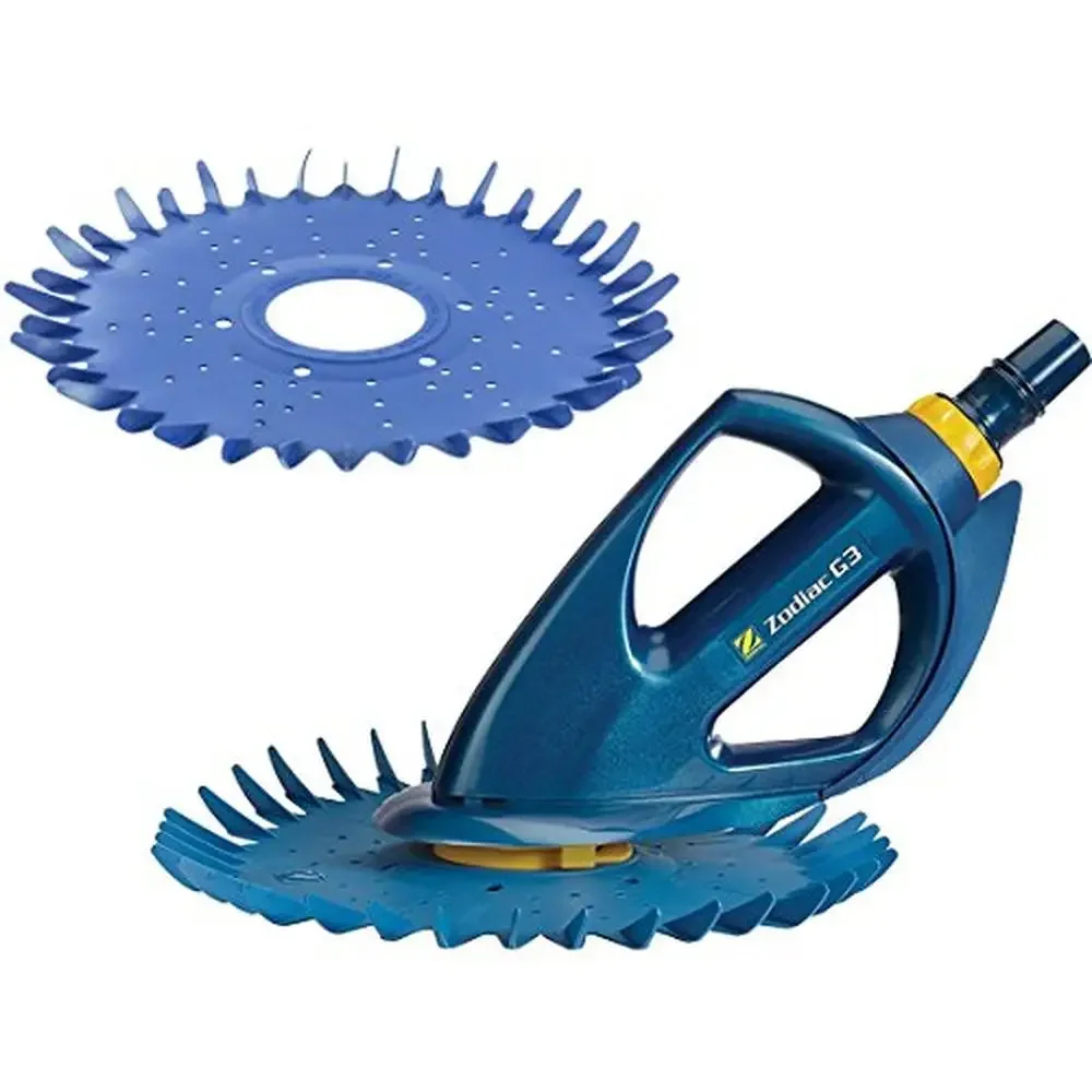 Automatic Pool Cleaner Kit with Powerful Suction Side Devours Debris Walls/Floors/Steps Wheel Deflector Long-Life Hoses G3 and