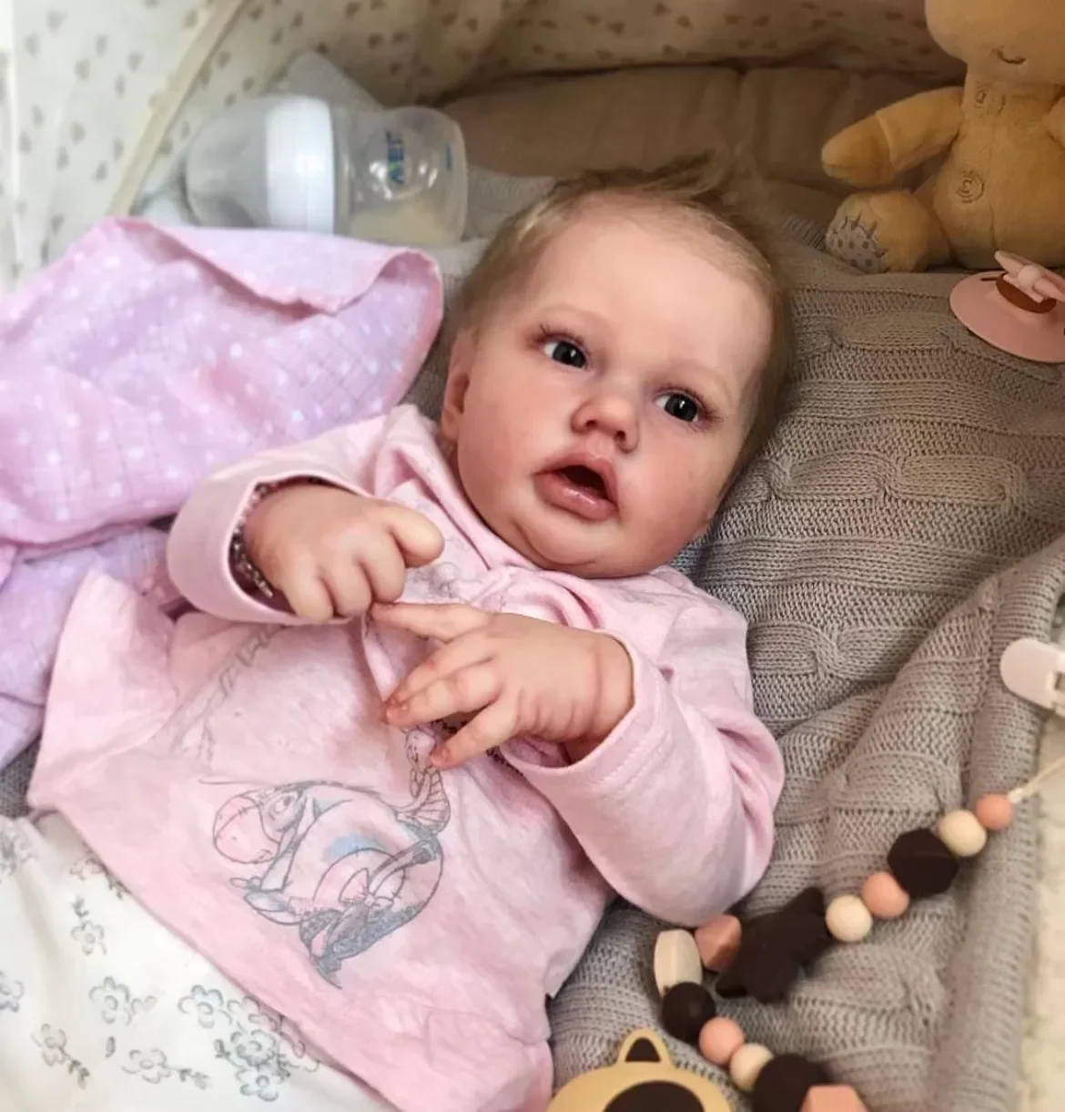 Auf Lager EGO 21 Zoll Limited Sold Out Edition Reborn Baby Doll Penny Unbemalt Kit mit Stoffkörper DIY Teil