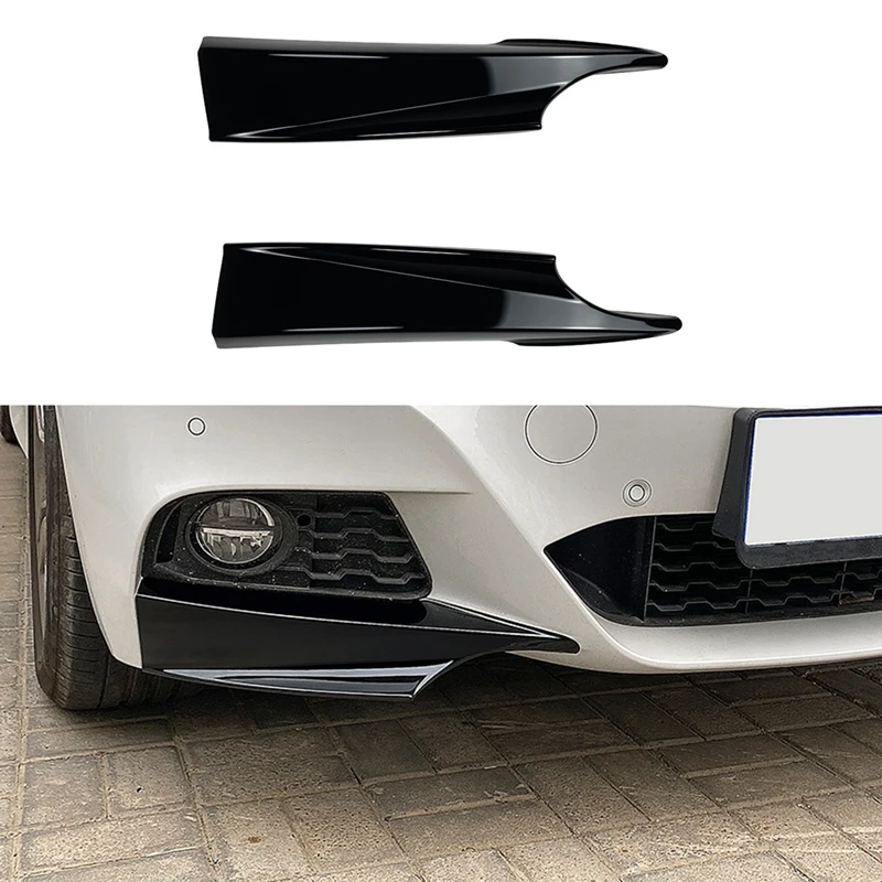 For BMW F34 GT Front Bumper Lip Angle Diffuser Splitter Spoiler Protector 325D 328I 335D 335I M Sport 2014-2019