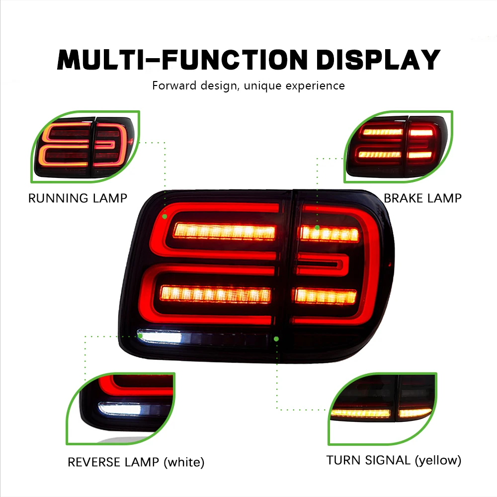 

1 Set LED Tail Lights for Nissan Patrol 2016-2019 Taillights Rear Lights with Brake Reversing Driving Fog Lamp Turn Signal Lamp