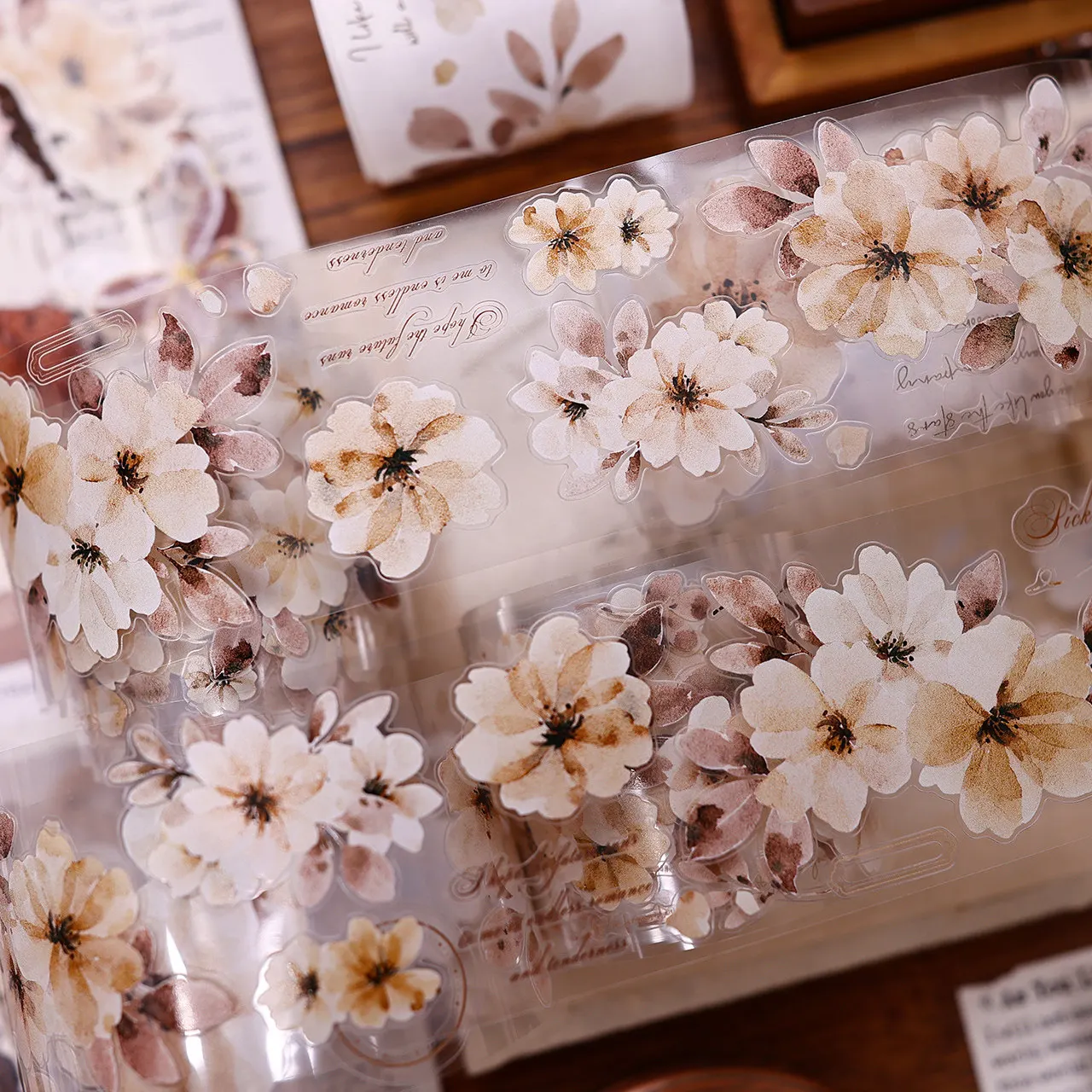 

Новая теплая желтая ароматная лента XBJ Salt с винтажным цветочным узором и эффектом чернил, вырезанная из ПЭТ, для дневников и скрапбукинга